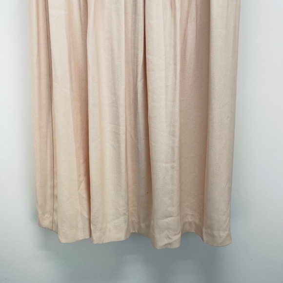 Jessica Howard Skirt Size 14 Women’s Pleated Mide Solid Elastic Pink Zip - Picture 4 of 11